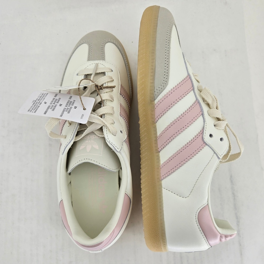 Adidas Samba OG W Off White Pink Sand Strata Gum Sole Sneakers IH9059 Womens 8 - Picture 13 of 15